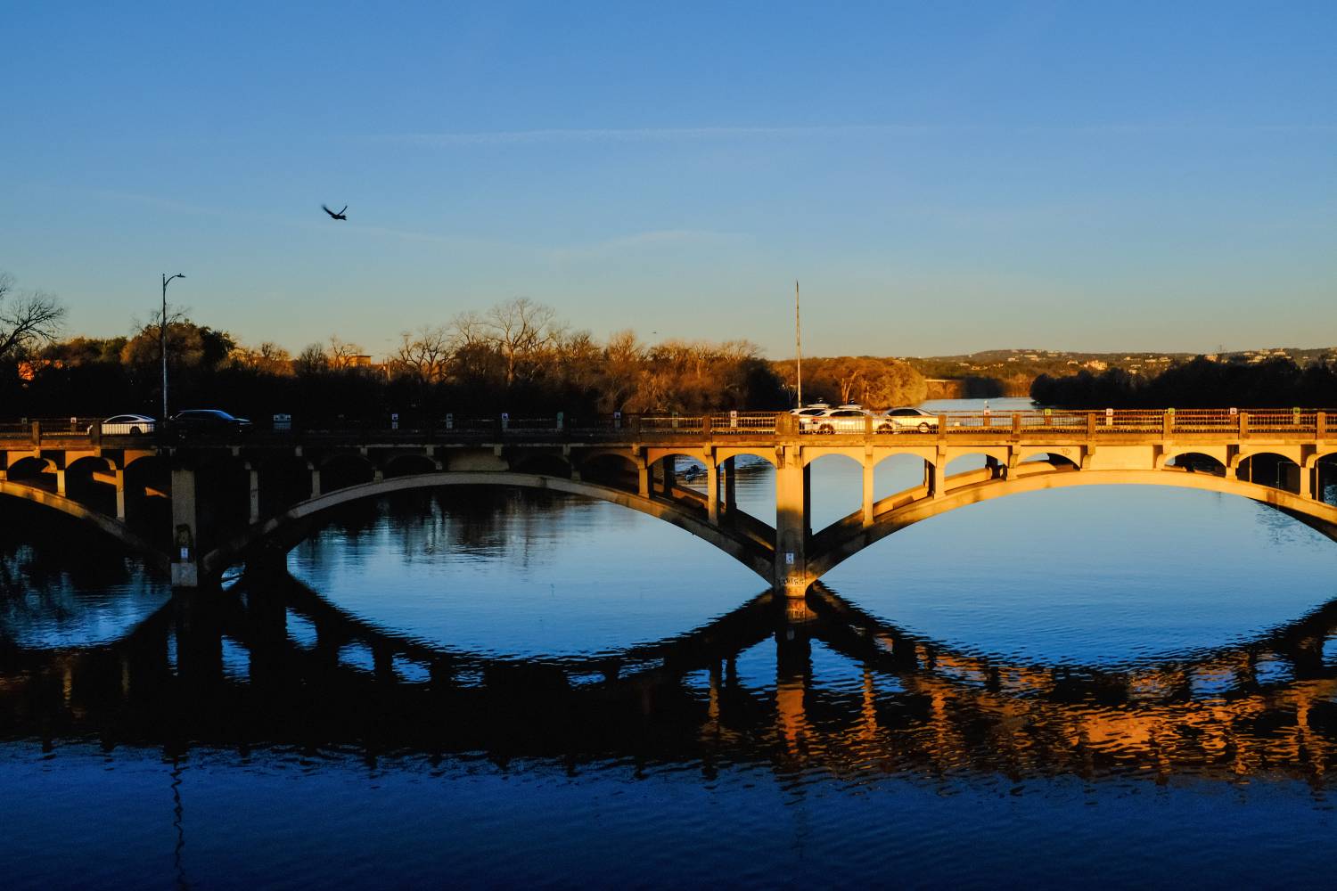a bridge across an expanse of water